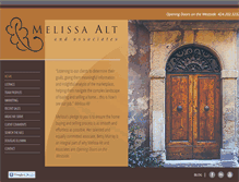 Tablet Screenshot of melissaalt.com